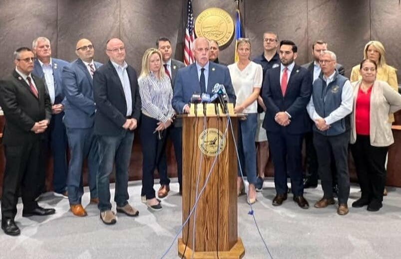 On May 21, members of the Suffolk County Legislature appeared in a joint-statement to voice their concerns over the possible transfer to Long Island of any of the over 70,000 migrants that are currently awaiting housing in New York City.